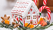 A gingerbread house
